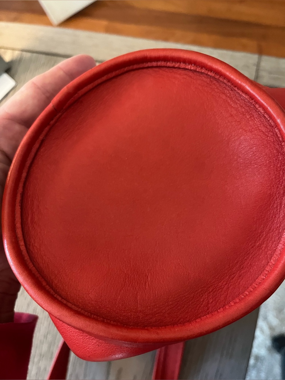 Coach Red Leather Crossbody Maggie (#9019) Bag - Picture 14 of 14